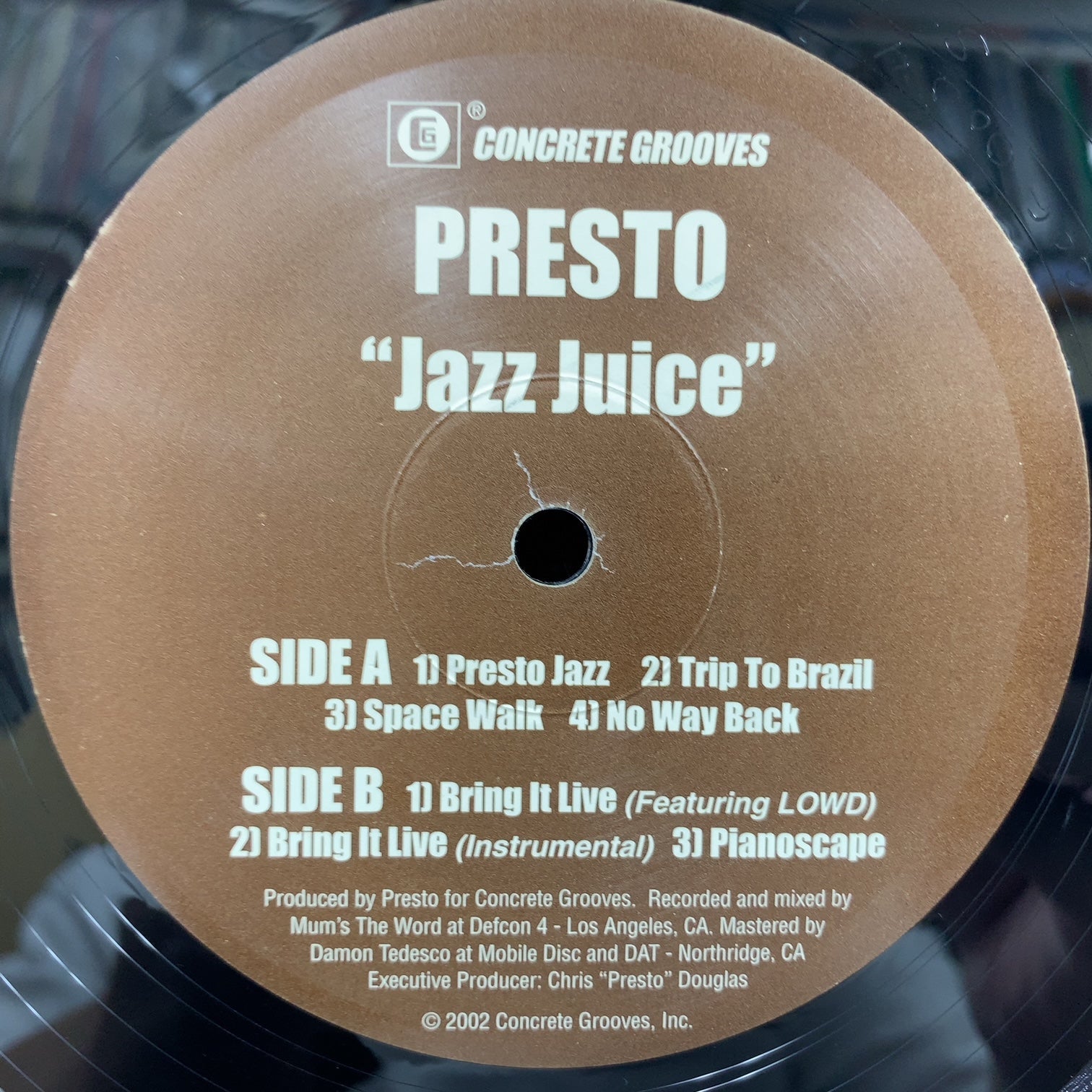 PRESTO / Jazz Juice (CG0004, 12inch) – TICRO MARKET