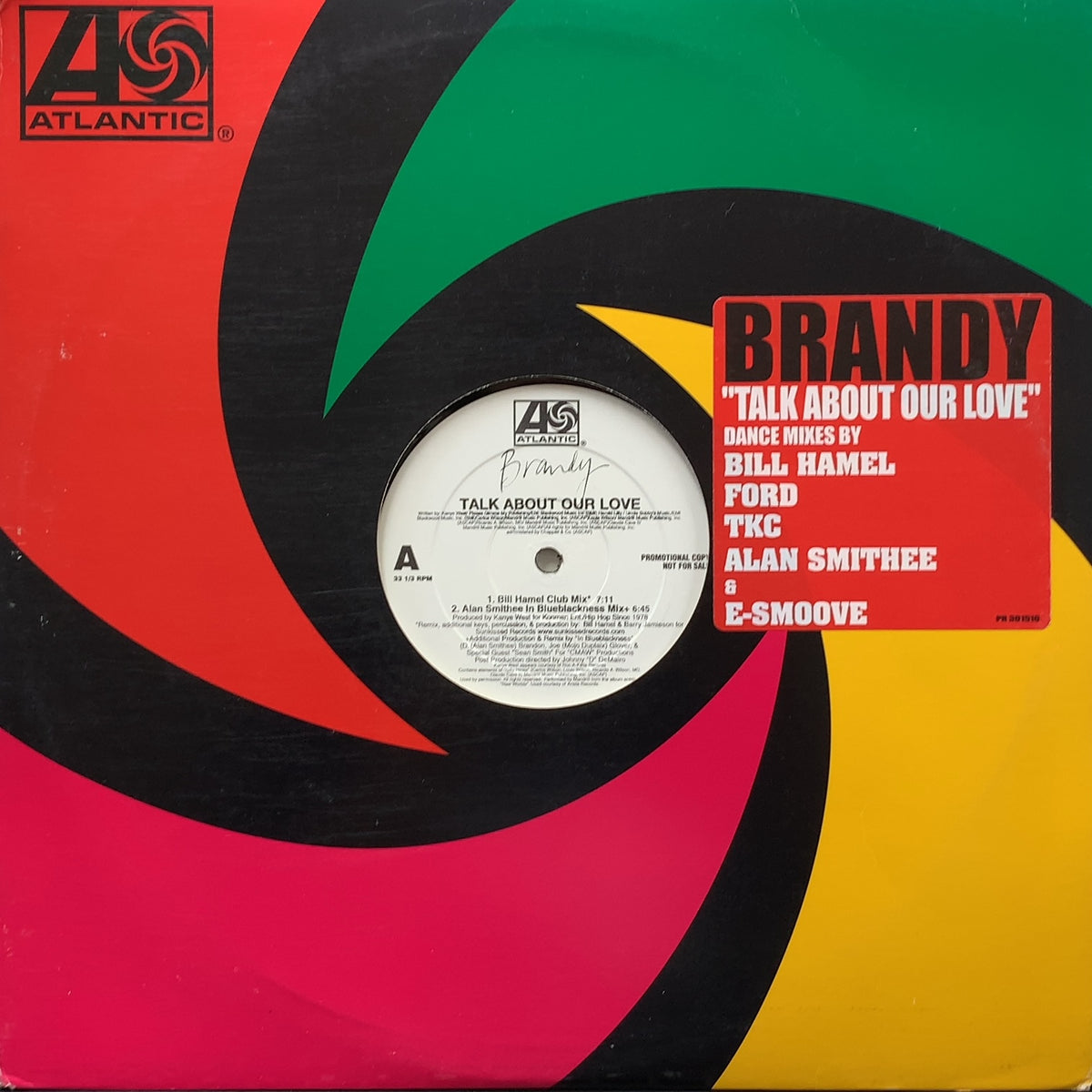 BRANDY / Talk About Our Love (Dance Mixes) (PR 301510, 12inch x 2 