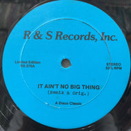 DONNA McGHEE - GENERAL JOHNSON / It Ain't No Big Thing / Can't Nobody Love Me Like You Do (RS 270, 12inch)