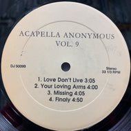V.A. (MOI RENE, GISELE JACKSON, EVERYTHING BUT THE GIRL) / Acapella Anonymous Vol. #9 (DJ 5009, LP)