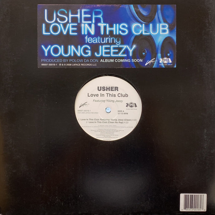 Usher Love In This Club USプロモ初期盤 珍品　レア USHER / Love In This Club (88697-30018-1, 12inch) – TICRO MARKET