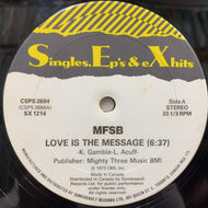 MFSB - S.O.S. BAND / Love Is The Message / Take Your Time (Do It Right) CSPS 2694, 12inch