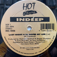 INDEEP - Denroy Morgan  / Last Night A DJ Saved My Life / I'll Do Anything For You (HCL 2226, 12inch)