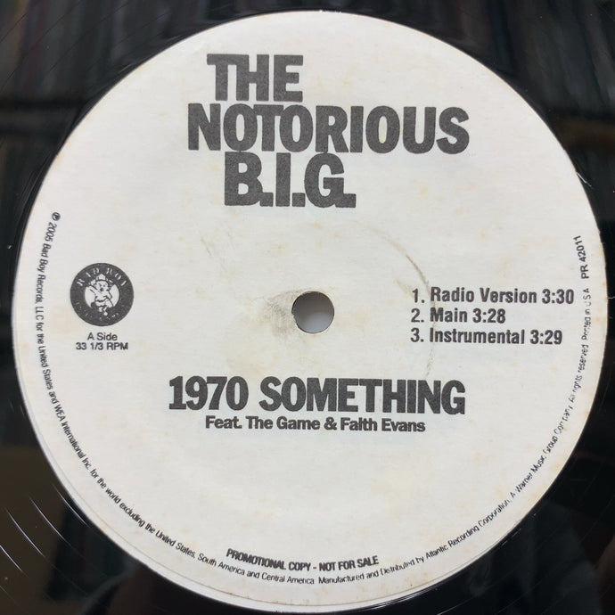 NOTORIOUS B.I.G. / 1970 Something / Living In Pain (PR 42011, 12inch)Reissue