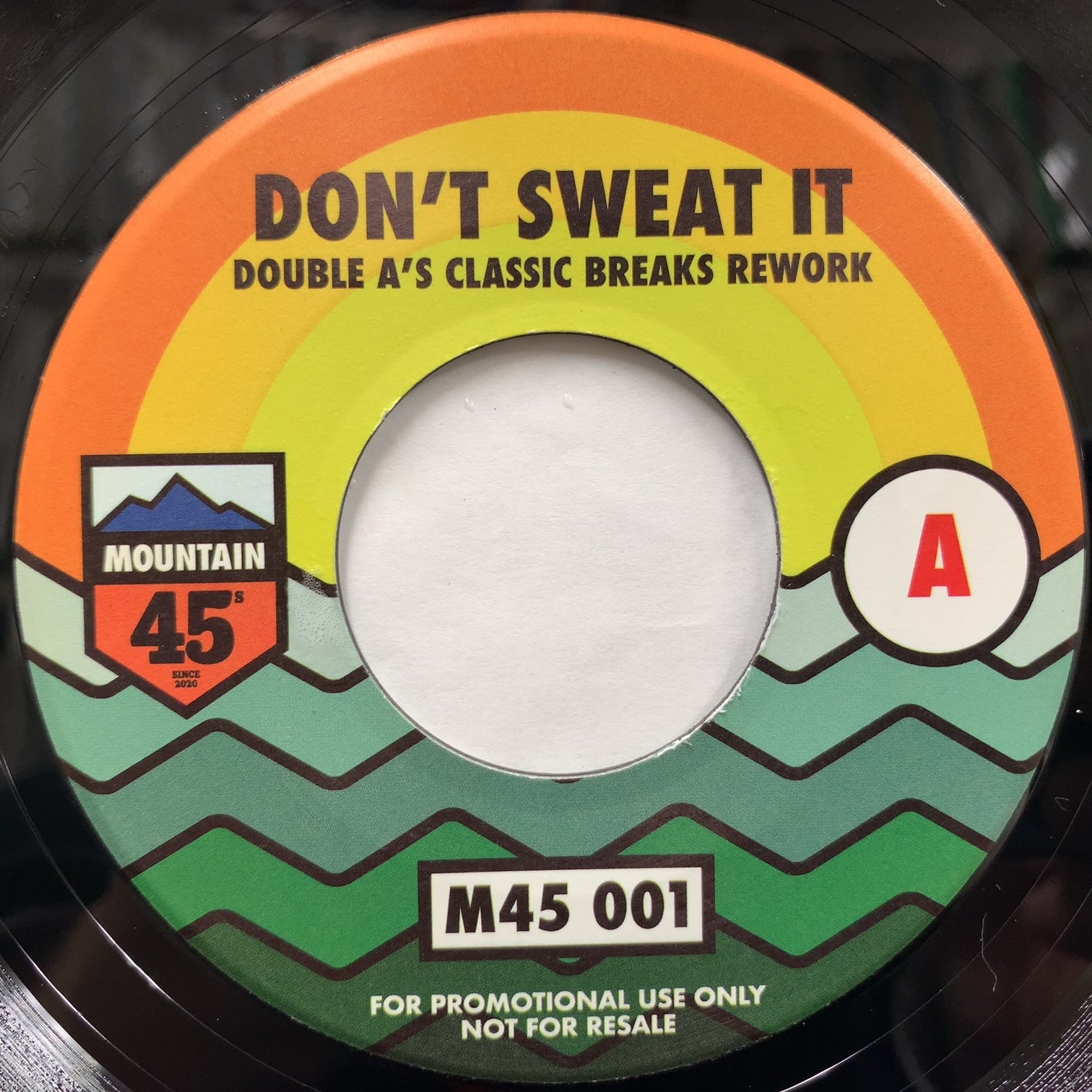7インチレコードDON'T SWEAT IT M45 001 7インチレコードDON'T SWEAT IT M45 001 DOUBLE A - JEYONE / Don't