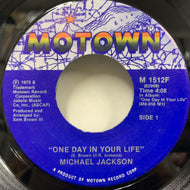 MICHAEL JACKSON / One Day In Your Life / Take Me Back (M 1512F, 7inch)