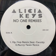 ALICIA KEYS / No One Remixes (AKK-001, 12inch)