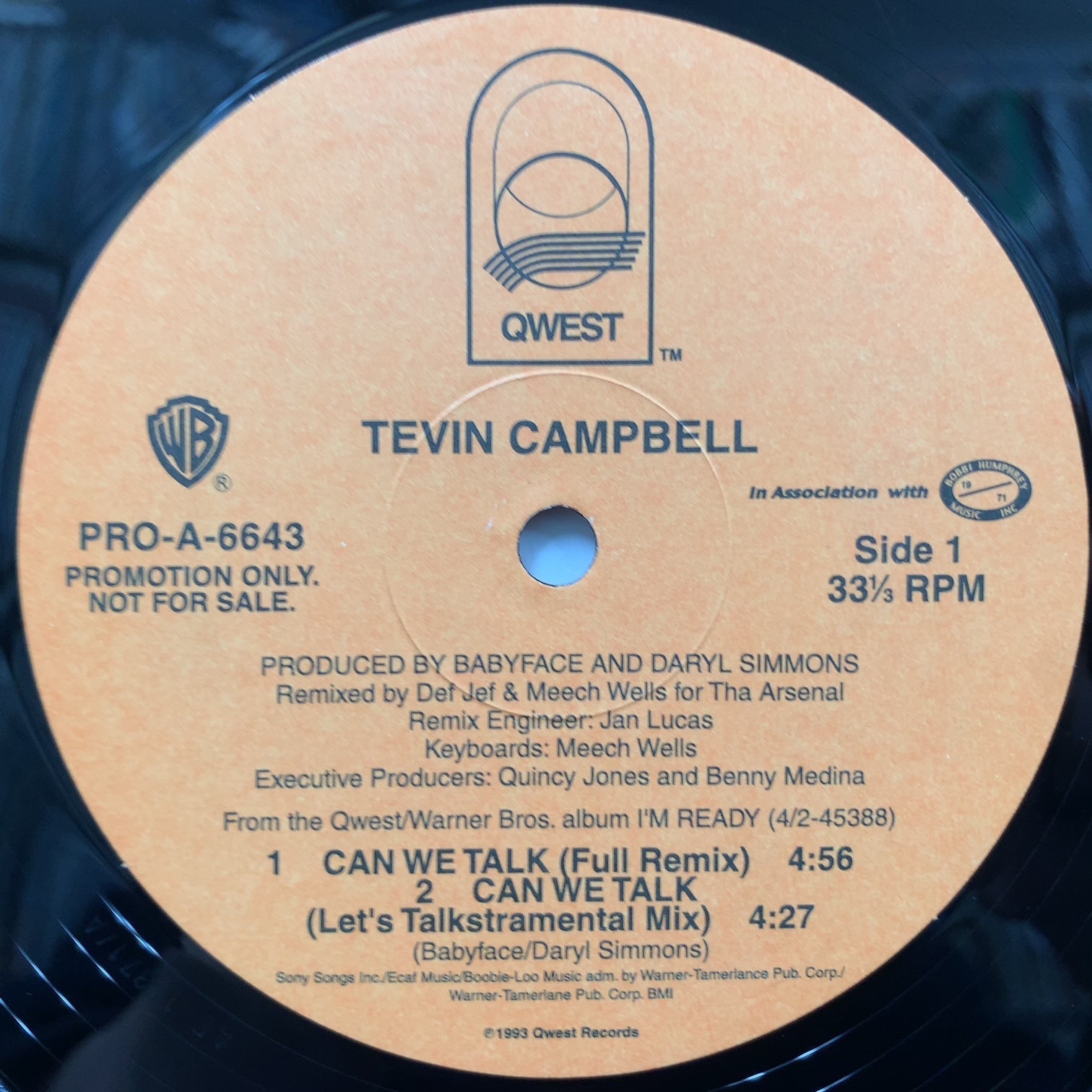 TEVIN CAMPBELL / Can We Talk (Remix) Reissue, 12inch – TICRO MARKET