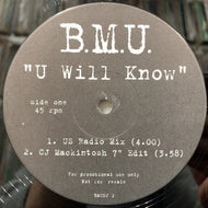B.M.U. / U Will Know (Reissue, 12inch)