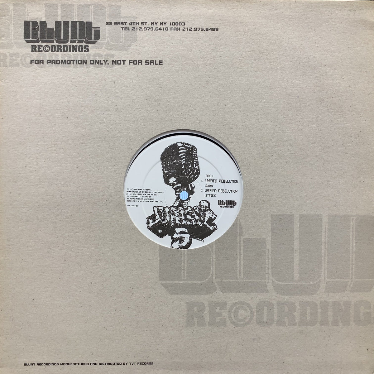 JURASSIC 5 / Unified Rebelution (TVT 5811-0 DJ, 12inch) – TICRO MARKET