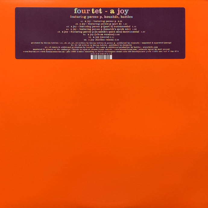 FOUR TET / A Joy (DNO 74, 12inch) – TICRO MARKET