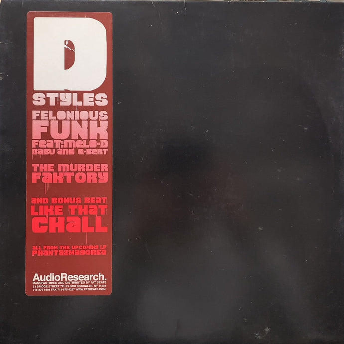 D-STYLES / Felonious Funk (AR-010, 12inch)