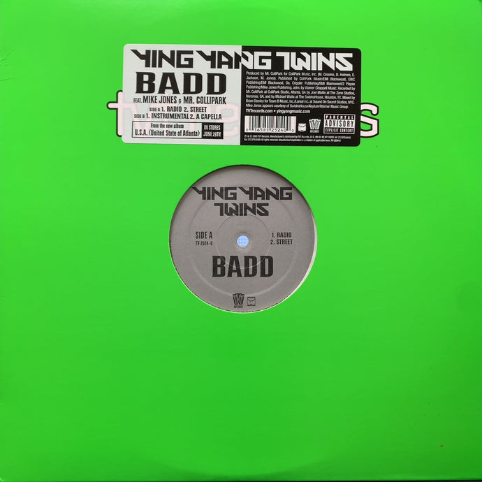 YING YANG TWINS / Badd (TV-2524-0, 12inch)