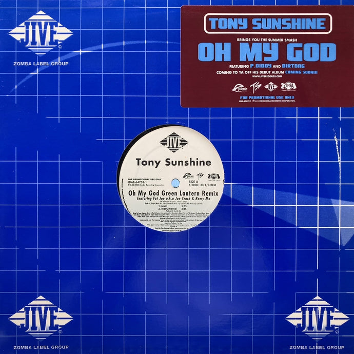 TONY SUNSHINE / Oh My God (Green Lantern Remix) JDAB-64703-1, 12inch