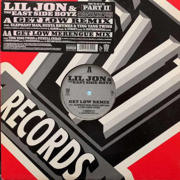 LIL JON & THE EAST SIDE BOYZ / Get Low (Remix) TV-2394-0, 12inch