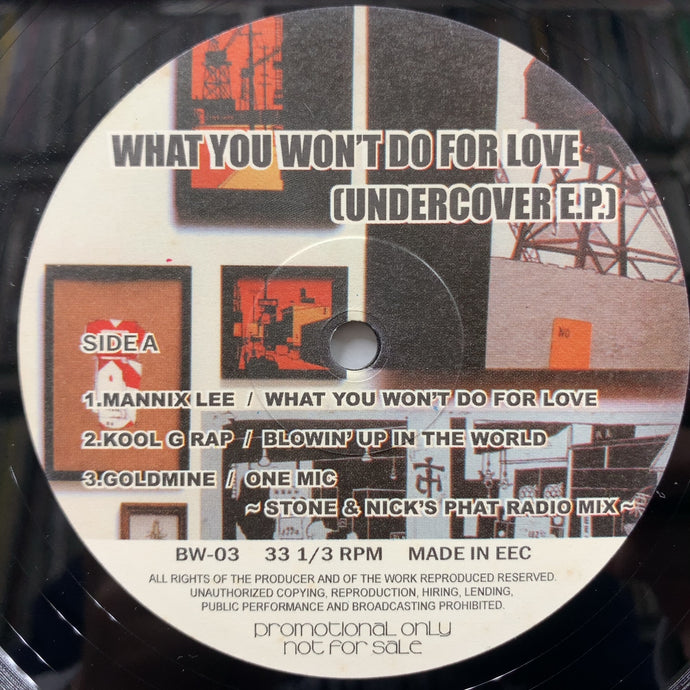 V.A. (BOBBY CALDWELL) / What You Won't Do For Love (Undercover E.P.) BW-03, 12inch