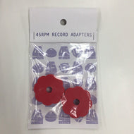 45RPM / FLOWER-POWER TURNTABLE ADAPTER [RED]