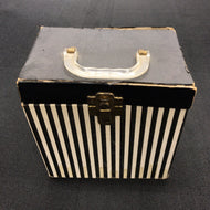 7inch CARRING CASE / 黒×白 ストライプ 7インチ・ヴィンテージ 収納BOX