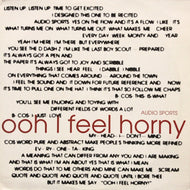 AUDIO SPORTS / OOH I FEEL HORNY