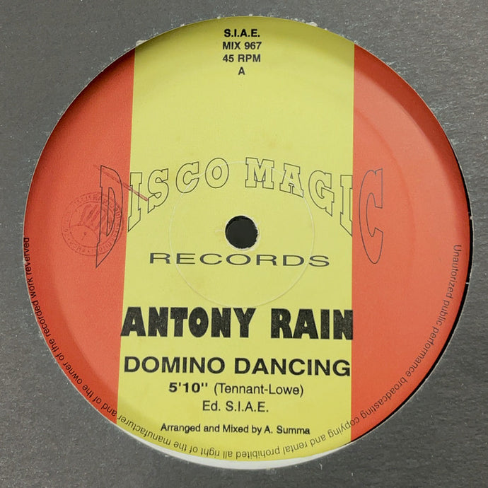 ANTONY RAIN / Domino Dancing