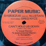 BABIGEZUS AND DA ALLSTARS / CAN'T HOLD US DOWN