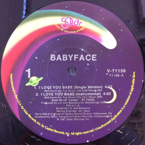 BABYFACE / I LOVE YOU BABE – TICRO MARKET