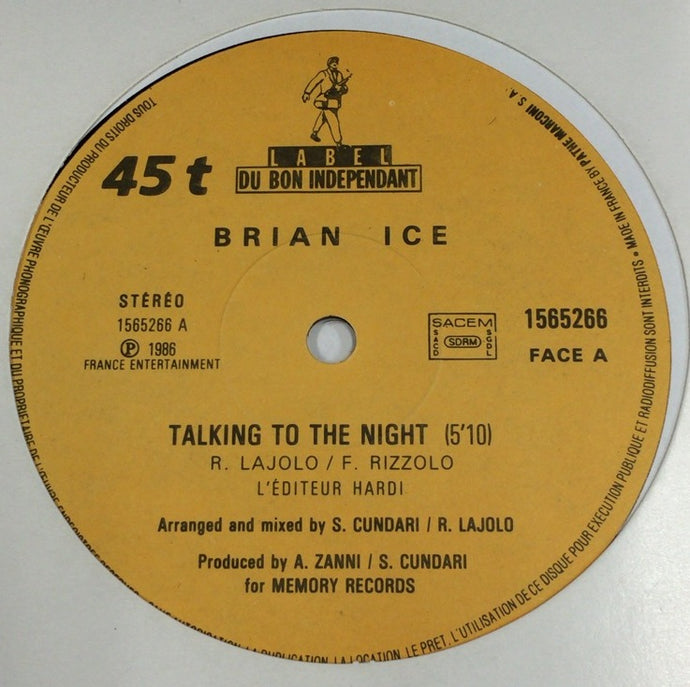 BRIAN ICE / TALKING TO THE NIGHT