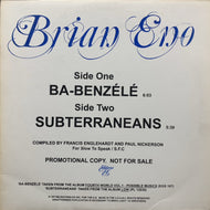 BRIAN ENO / Ba-Benzele / Subterraneans