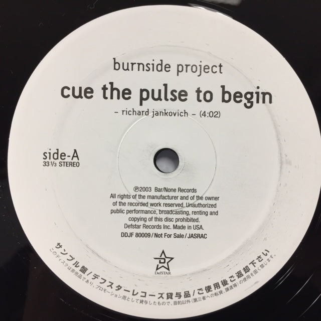 BURNSIDE PROJECT / CUE THE PULSE TO BEGAIN