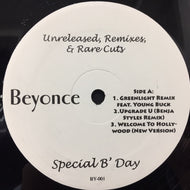 BEYONCE / SPECIAL B' DAY:UNRELEASED, REMIXES, RARE CUTS