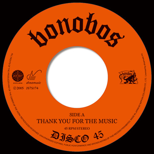BONOBOS / THANK YOU FOR THE MUSIC – TICRO MARKET