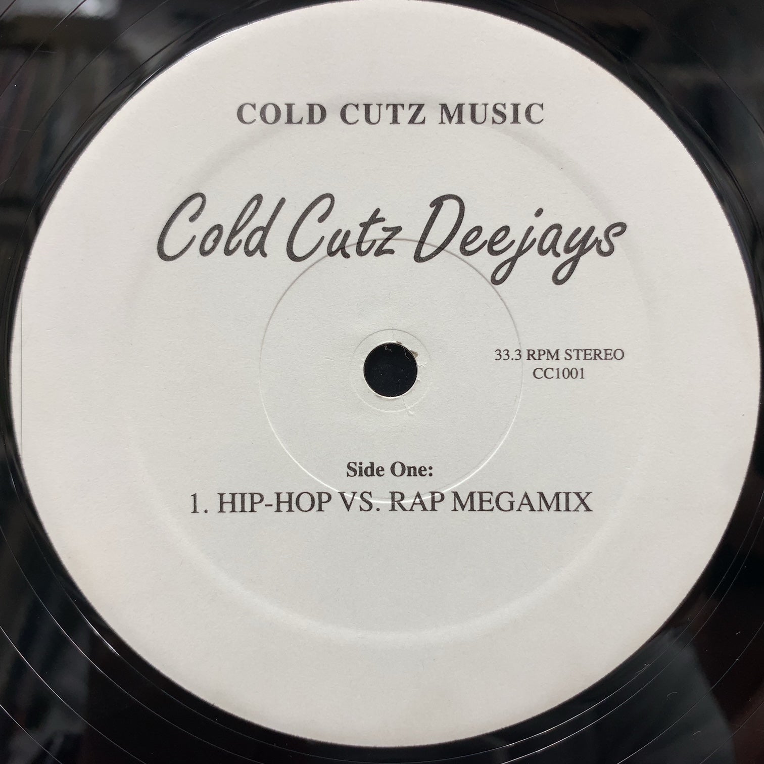 COLD CUTZ DEEJAYS / Hip-Hop vs. Rap Megamix (CC1001, 12inch