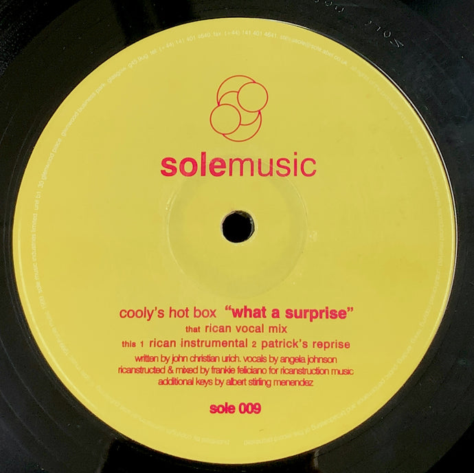 COOLY'S HOT BOX / WHAT A SURPRISE – TICRO MARKET