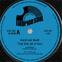 CAROL LEE SCOTT / THAT LITTLE BIT OF LOVE