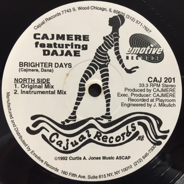 Cajmere feat. Dajae　Brighter Days　オリジナル盤 CAJMERE / BRIGHTER DAYS – TICRO MARKET