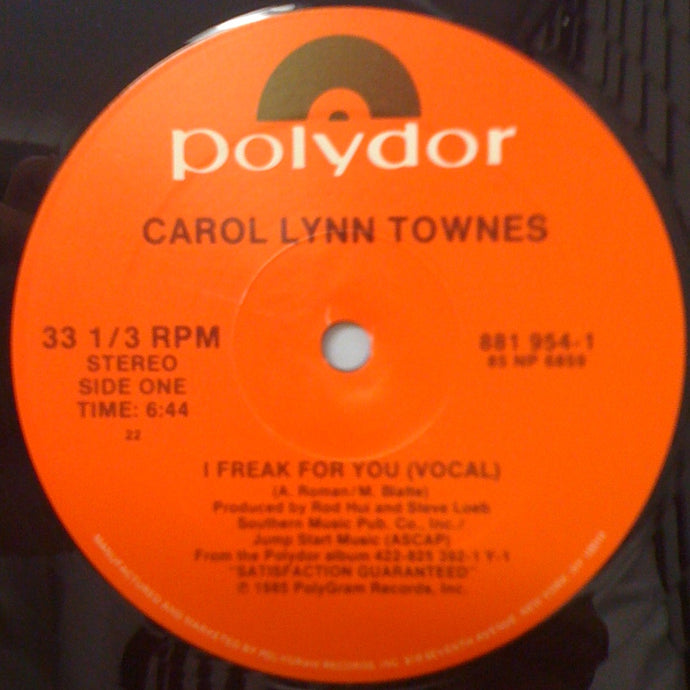 CAROL LYNN TOWNES / I FREAK FOR YOU