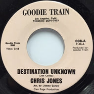 CHRIS JONES / DESTINATION UNKNOWN