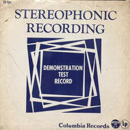 COLUMBIA RECORDS / STEREOPHONIC RECORDING (コロンビア テスト レコード)