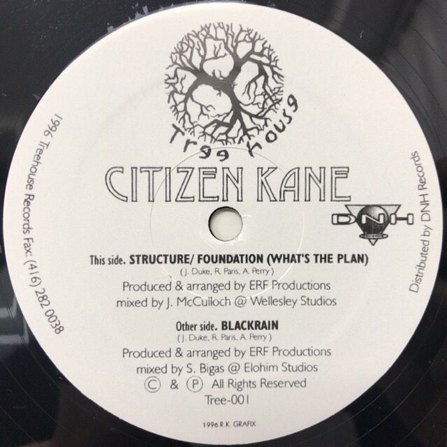 Citizen Kane Structure Foundationレコード CITIZEN KANE / STRUCTURE / FOUNDATION (WHAT'S THE PLAN