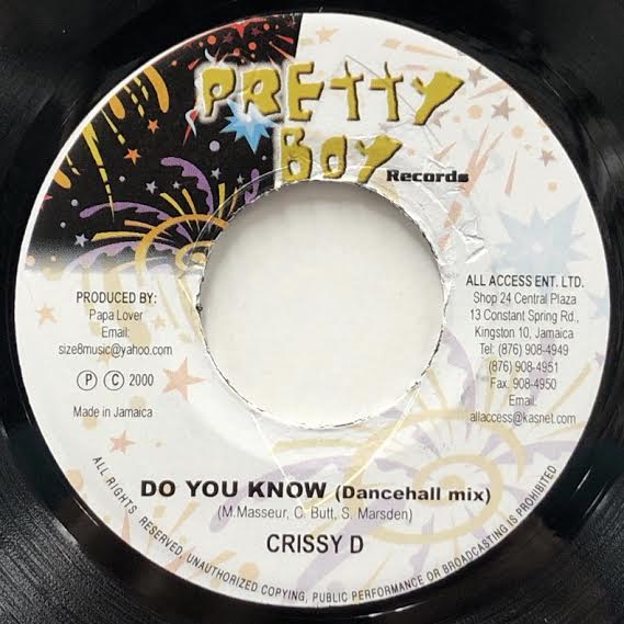 CRISSY D / DO YOU KNOW
