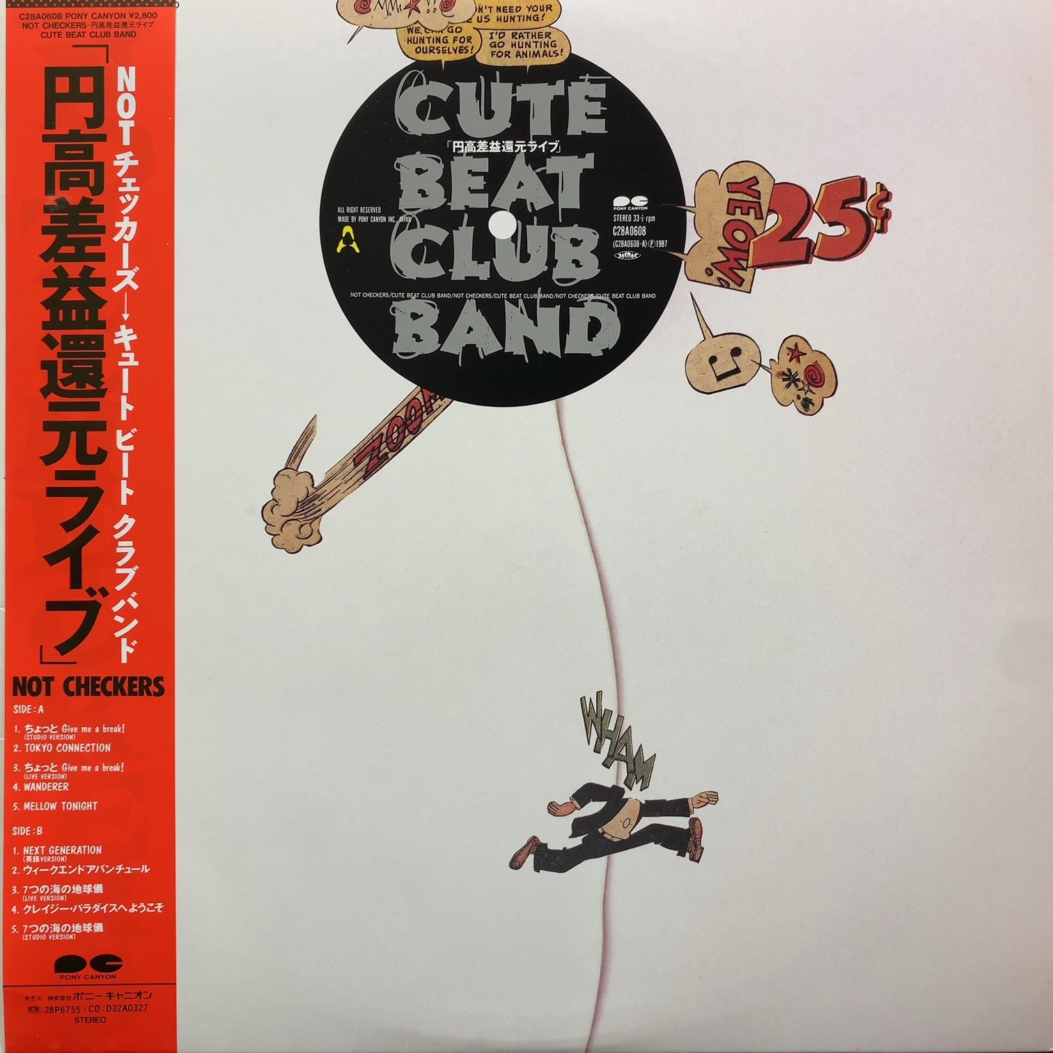 CUTE BEAT CLUB BAND (チェッカーズ) / NOT CHECKERS-円高差益還元 