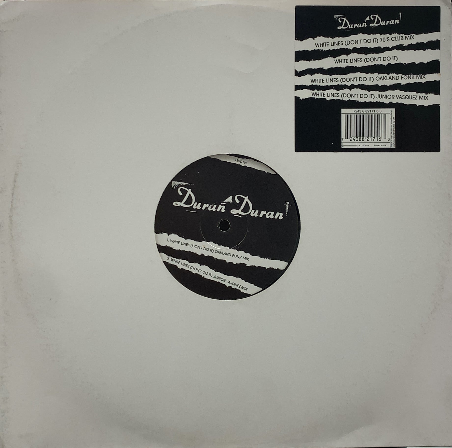 Duran Duran「White Lines」12インチアナログレコード※新品 DURAN DURAN / WHITE LINES – TICRO MARKET