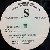 DIAMOND SHELL / OH WHAT A NIGHT