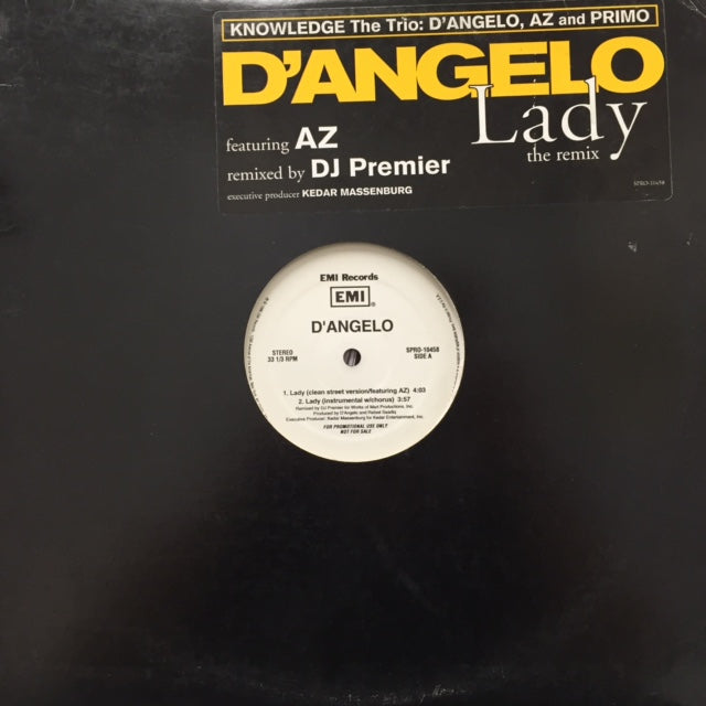 D'angelo - Lady UK盤 D'ANGELO / LADY – TICRO MARKET