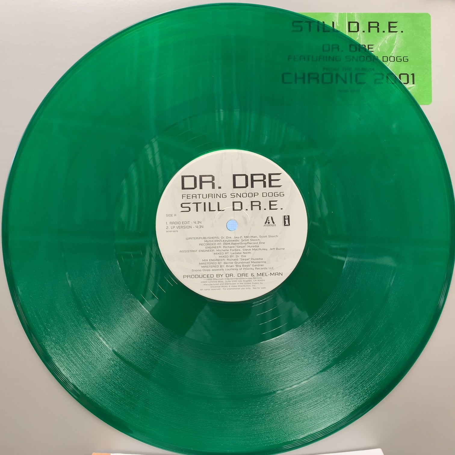DR. DRE / Still D.R.E. (Promo, Green Translucent) – TICRO MARKET