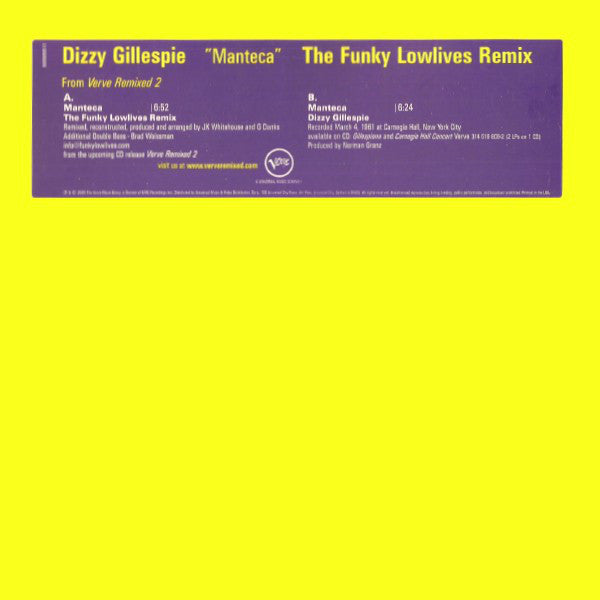 DIZZY GILLESPIE / Manteca (The Funky Lowlives Remix)