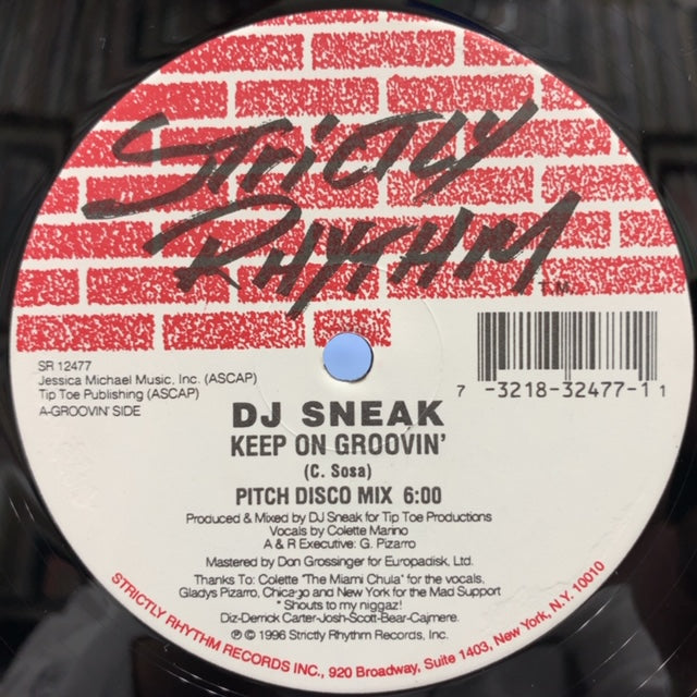 DJ SNEAK / Keep On Groovin'