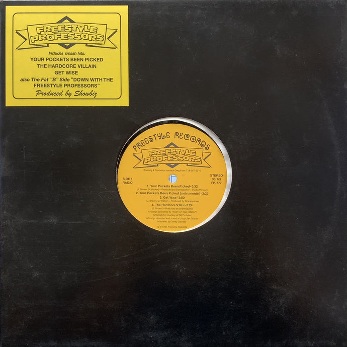 FREESTYLE PROFESSORS / Your Pockets Been Picked (reissue) – TICRO