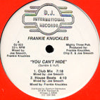 FRANKIE KNUCKLES / YOU CAN'T HIDE