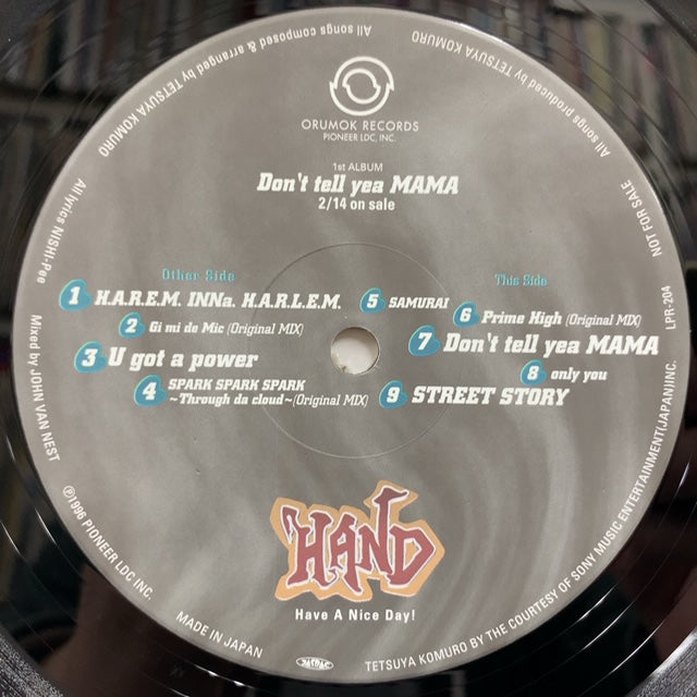 don't tell yea mama hand レコード